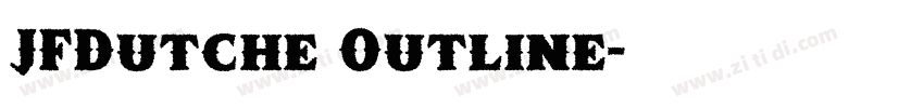 JFDutche Outline字体转换